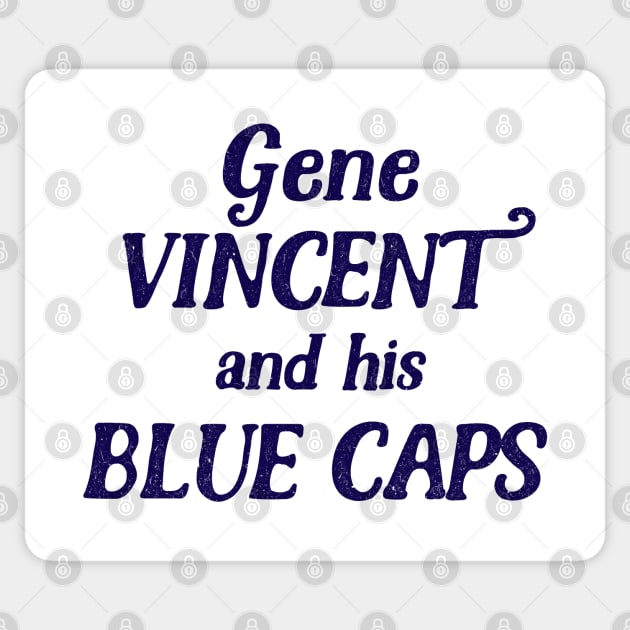 Gene Vincent & His Blue Caps // Rock N Roll Fan Design Sticker by DankFutura